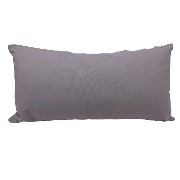 NWOT Home Reflection Tufted Decorative 12" x 24" Pillow Gray Decor Cozy Modern - Picture 7 of 11